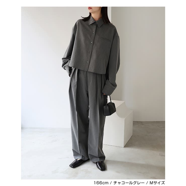 TRストレッチ ショート シャツ | andme | 詳細画像11 