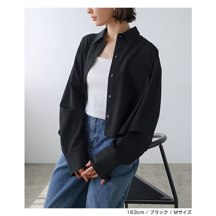 TRストレッチ ショート シャツ[品番：AZ000004787]｜andme（アンドミー