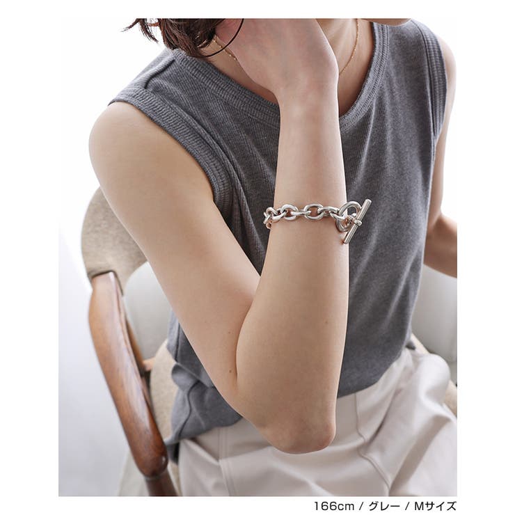 テレコリブ タンクトップ レディース | andme | 詳細画像12 