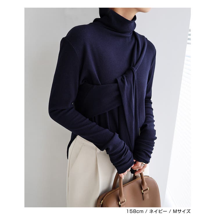 テレコリブ ハイネック プルオーバー | andme | 詳細画像18 