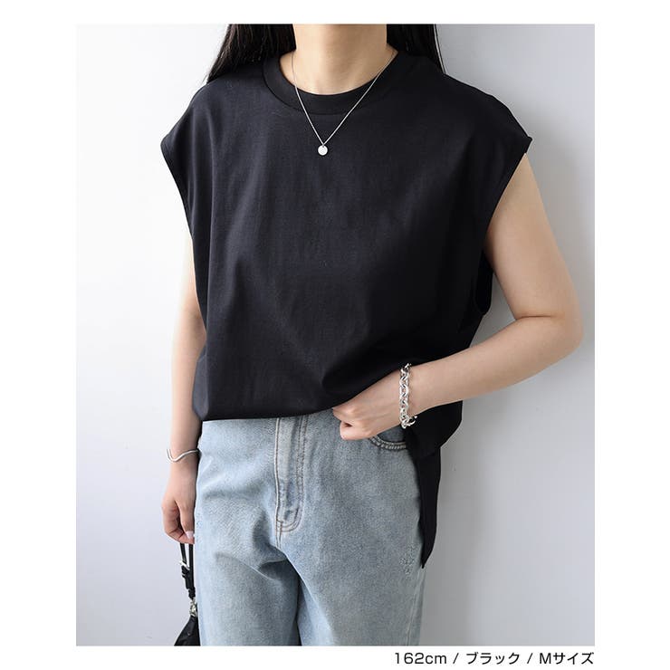 シルケット オーバーサイズ タンクトップ[品番：AZ000004679]｜andme 