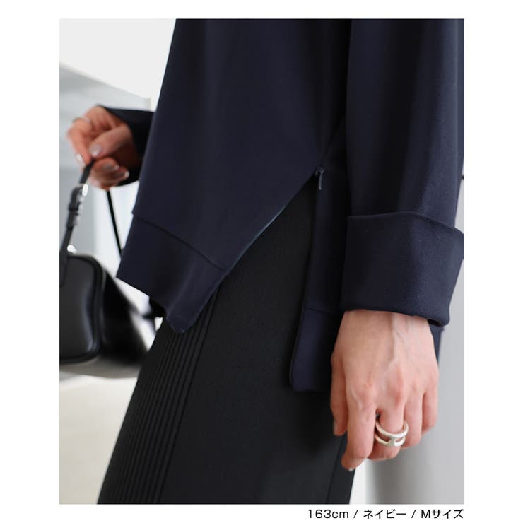 ポンチ サイドジップ プルオーバー | andme | 詳細画像7 