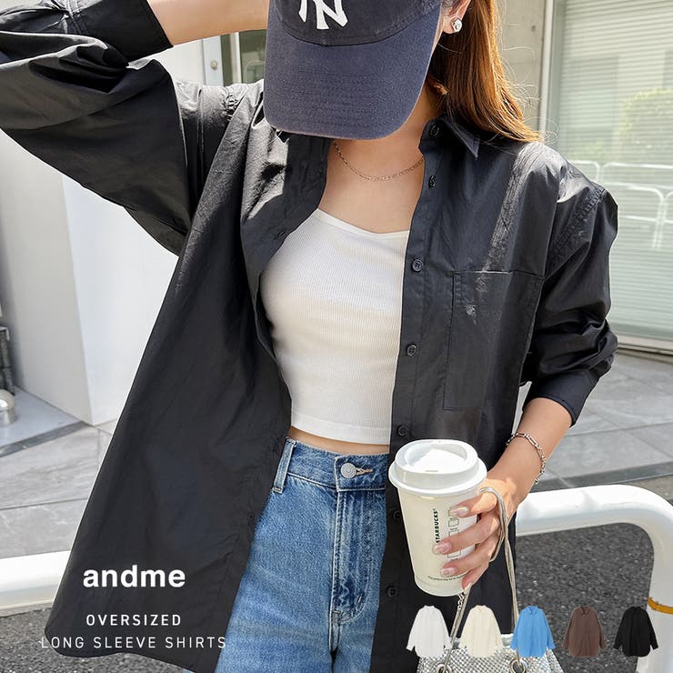 タイプライター オーバーサイズ シャツ | andme | 詳細画像1 