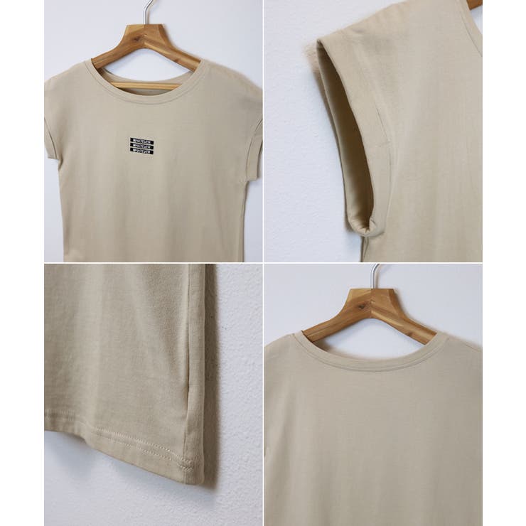 ロゴ 刺繍 Tシャツ | andme | 詳細画像8 