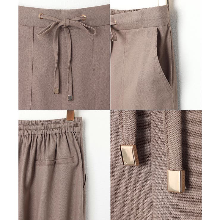 リネン ベイカー ワイドパンツ | andme | 詳細画像22 