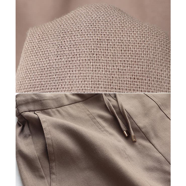 リネン ベイカー ワイドパンツ | andme | 詳細画像23 