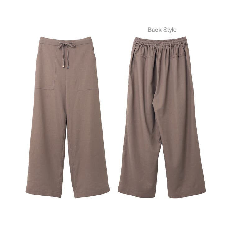 リネン ベイカー ワイドパンツ | andme | 詳細画像26 