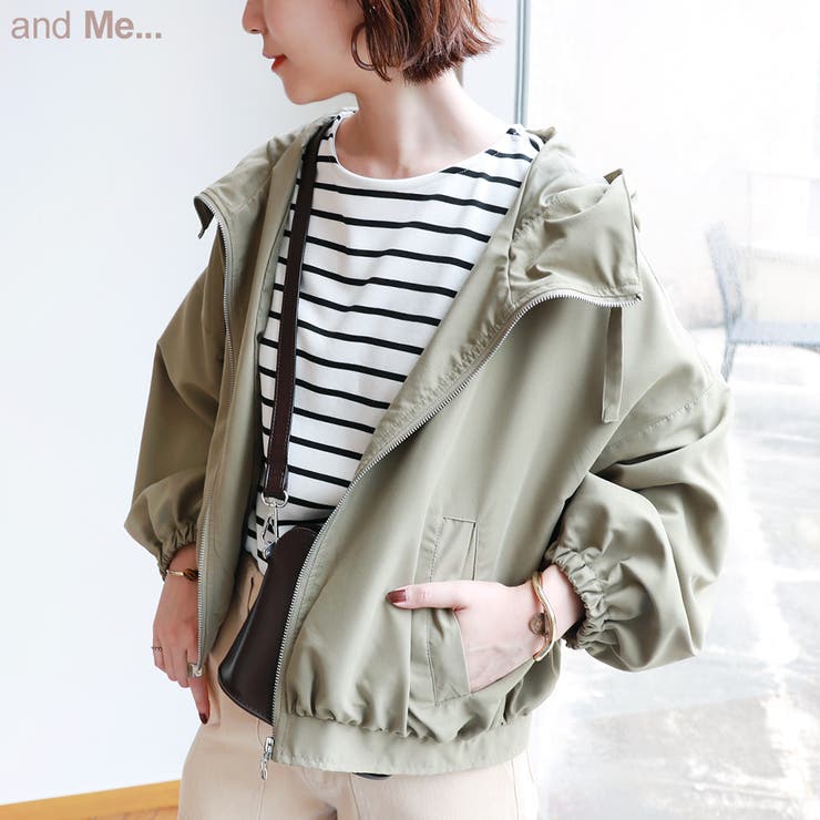 フード付き ボリューム袖 ブルゾン 品番 Az And Me アンドミー のレディース ファッション通販 Shoplist ショップリスト
