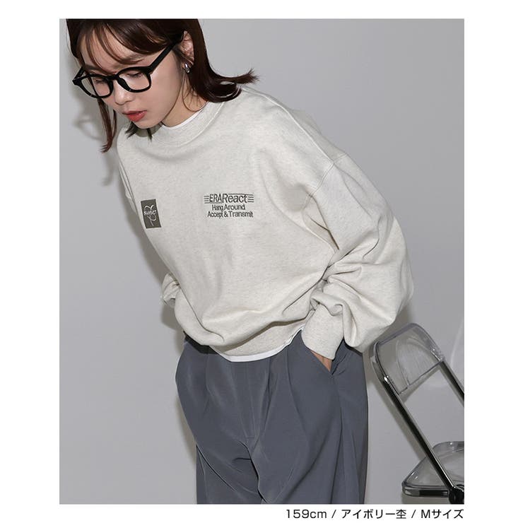 ERAReact 刺繍ロゴ 裏毛 | andme | 詳細画像7 