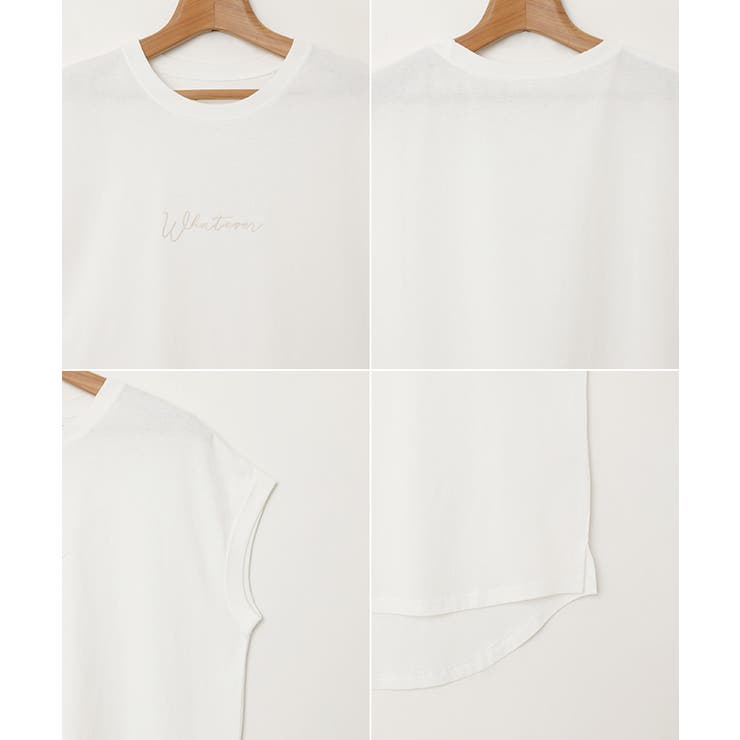 コットン天竺 ロゴ Tシャツ | andme | 詳細画像13 