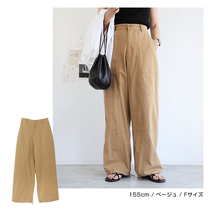 2way 裾ドロー付き ワークパンツ | andme | 詳細画像7 