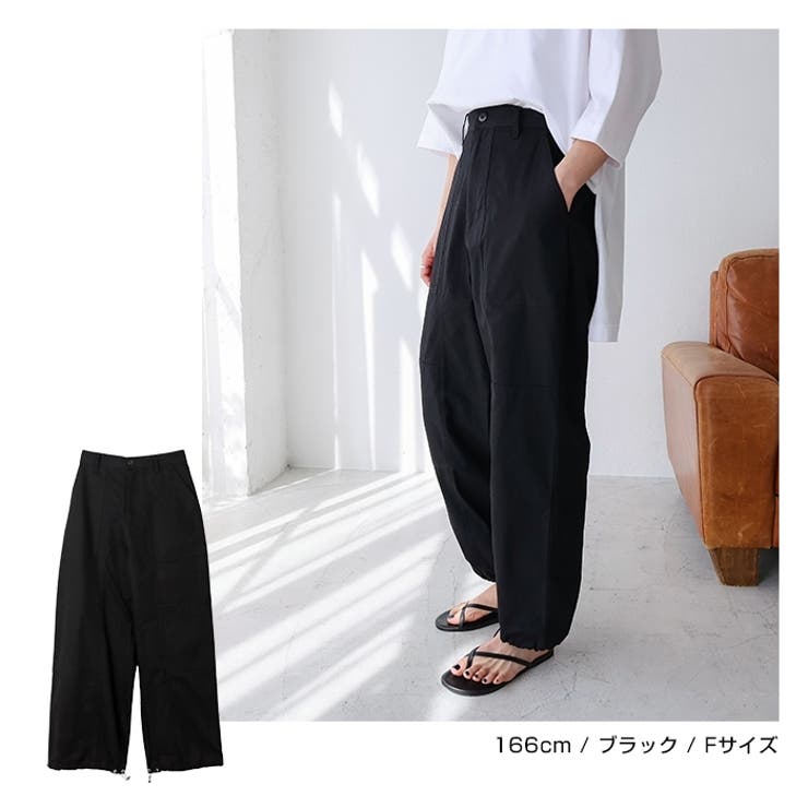 2way 裾ドロー付き ワークパンツ | andme | 詳細画像10 