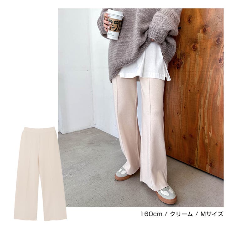 ストレッチ ピンタック ニット | andme | 詳細画像7 