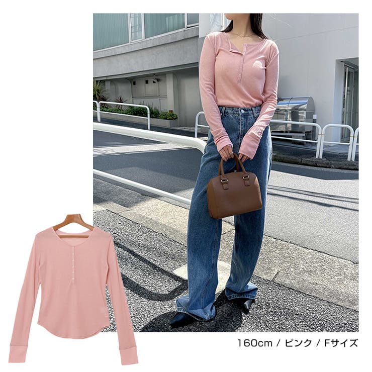 ヘンリーネック シアー トップス | andme | 詳細画像7 