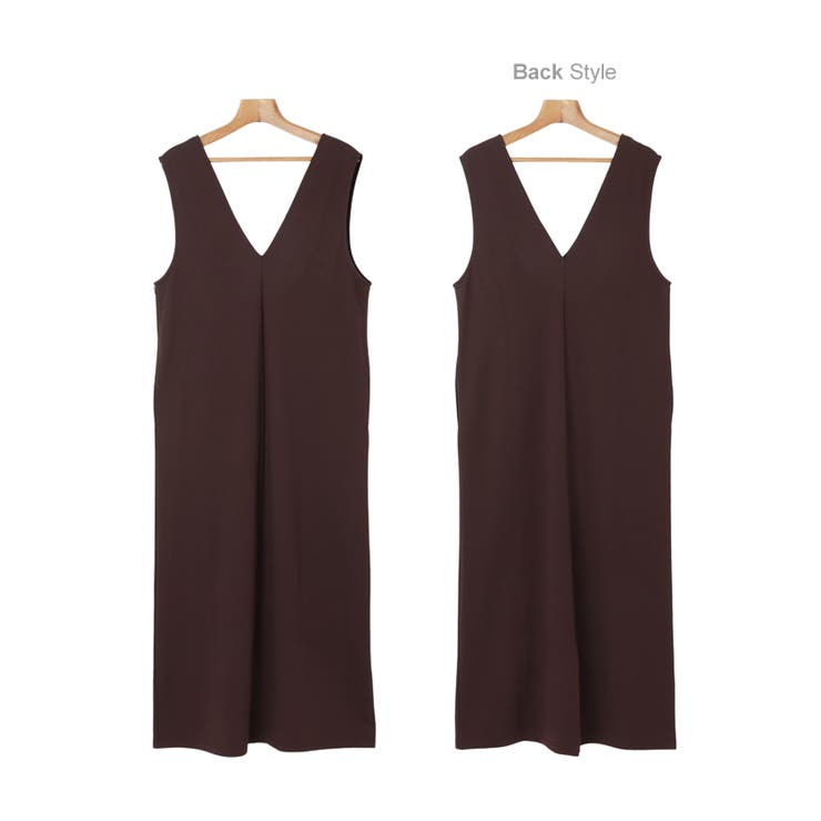 Vネック ポンチ ワンピース | andme | 詳細画像15 