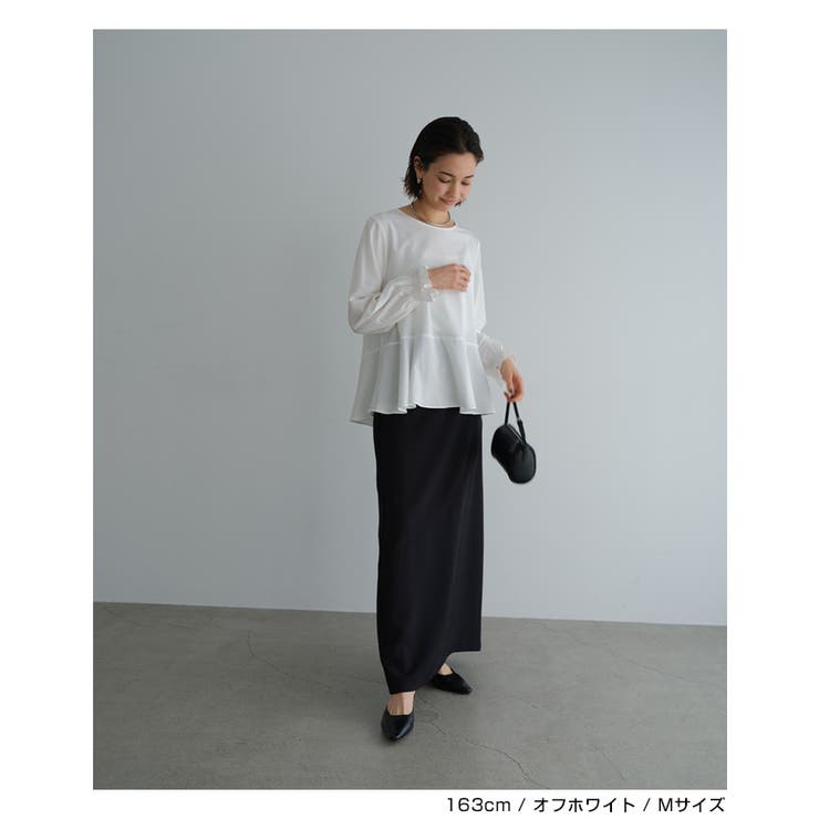 ペプラム ブラウス レディース | andme | 詳細画像8 