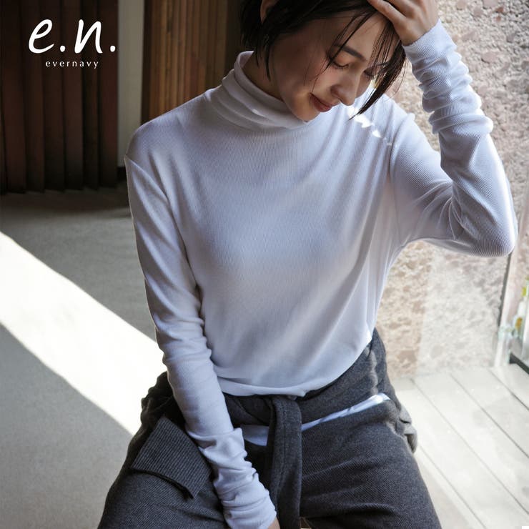 テレコリブ ハイネック プルオーバー | andme | 詳細画像1 