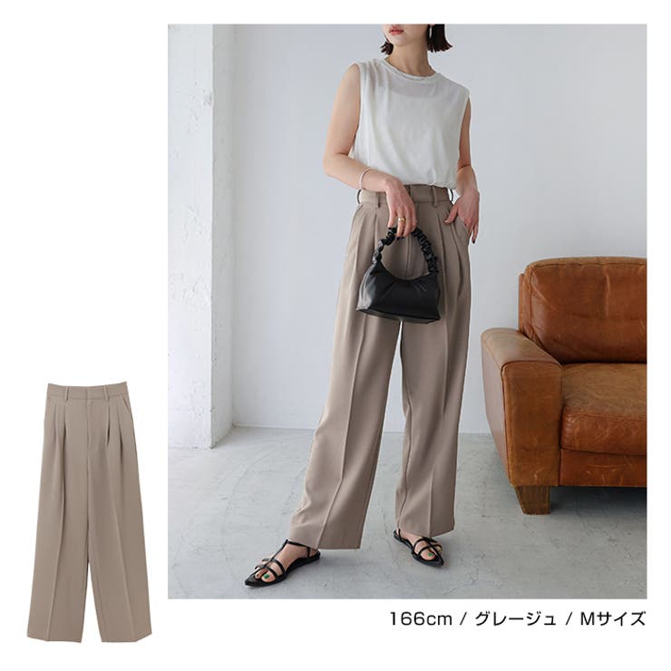 SALE【AMI】AMIハイウエストワイドパンツ AMI Paris ストライプ ワイドパンツ | ブラック | FARFETCH JP