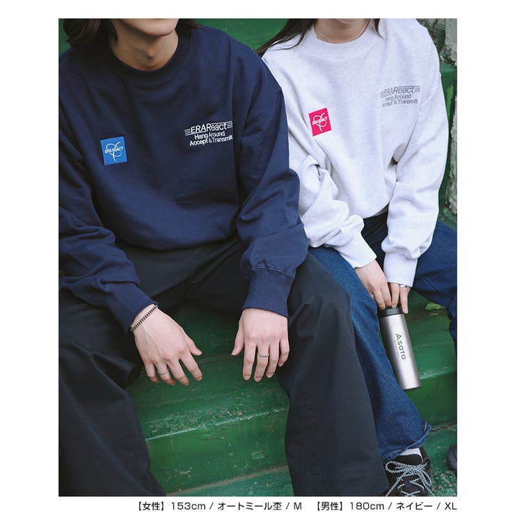 ERAReact 刺繍ロゴ 裏毛 | andme | 詳細画像15 