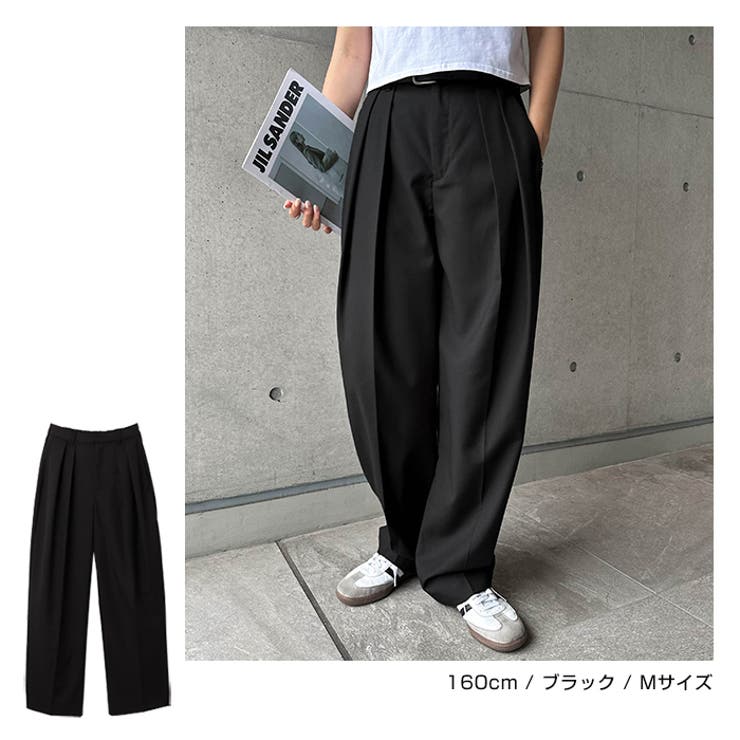 無地 ストライプ 2タック | andme | 詳細画像10 