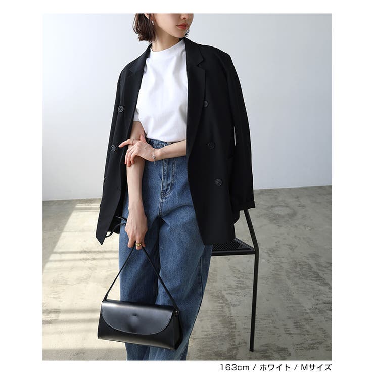 FIDES モックネック半袖シャツ　tシャツ　ネイビー　ホワイト SHIPS: ALBINI モックネック ショートスリーブ Tシャツ｜ SHIPS