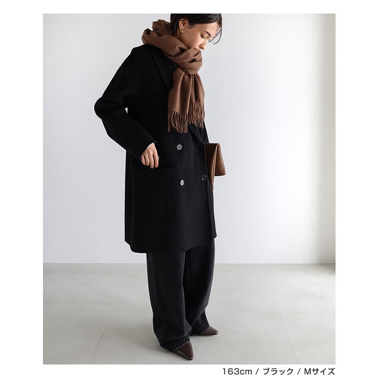 極美品✨定価12万　エブール　ウールツイルリバー　ダブルチェスターコート　グレー 楽天市場】Filomo チェスターコート ダブル レディース ダブルフェイス