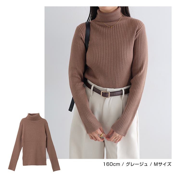 タートルネック 長袖 ニット | andme | 詳細画像5 