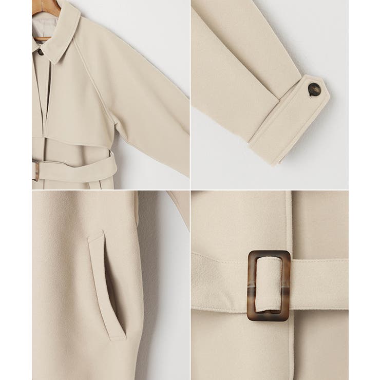 フェイク ウール ベルト付き | andme | 詳細画像18 