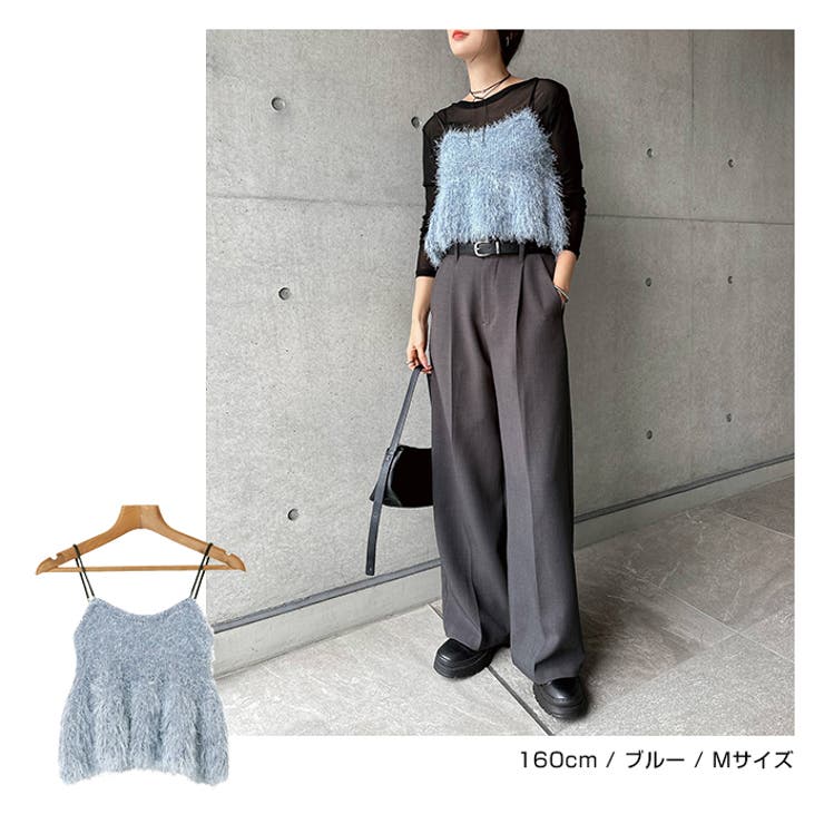 ショート丈 フェザー ペプラム | andme | 詳細画像10 