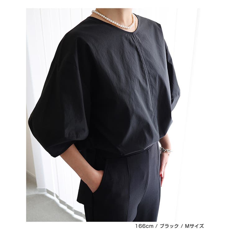 evernavy エバーネイビー ランタンスリーブ | andme | 詳細画像11 