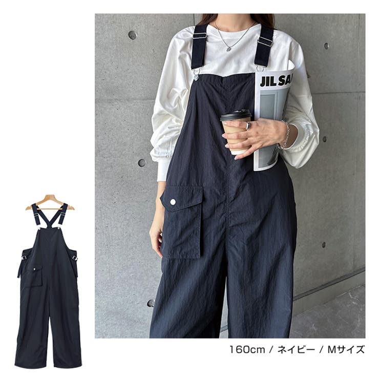 2way ナイロン サロペット[品番：AZ000004386]｜andme（アンドミー）の