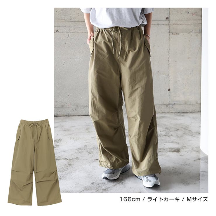 最大80％オフ 2way ミリタリー オーバーパンツ[品番：AZ000004397]｜andme パンツ