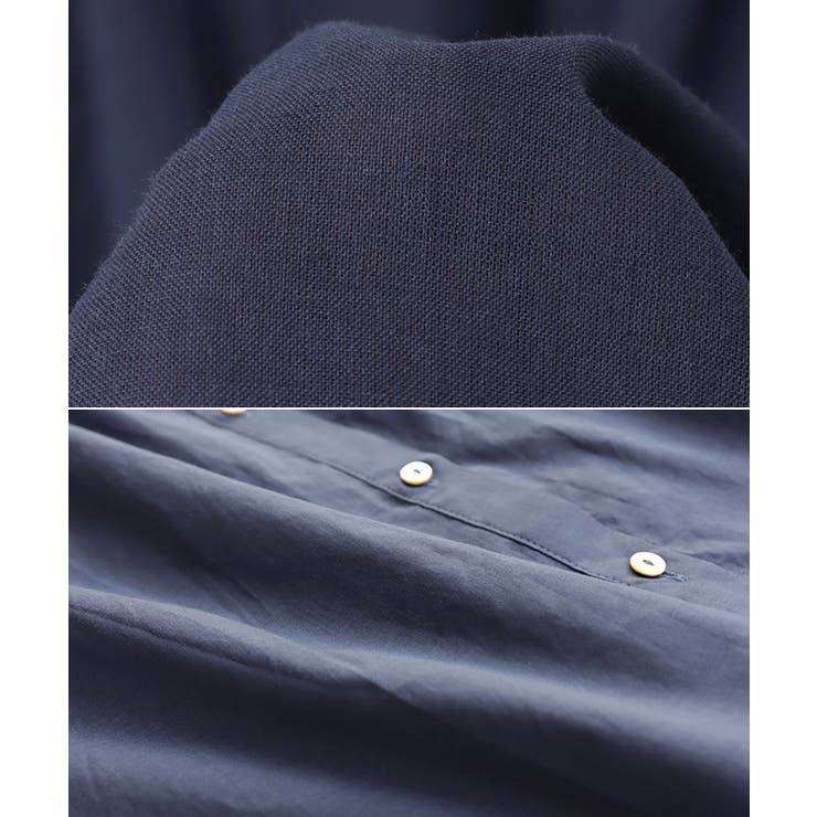 バンドカラー ボリューム袖 長袖シャツ | andme | 詳細画像17 