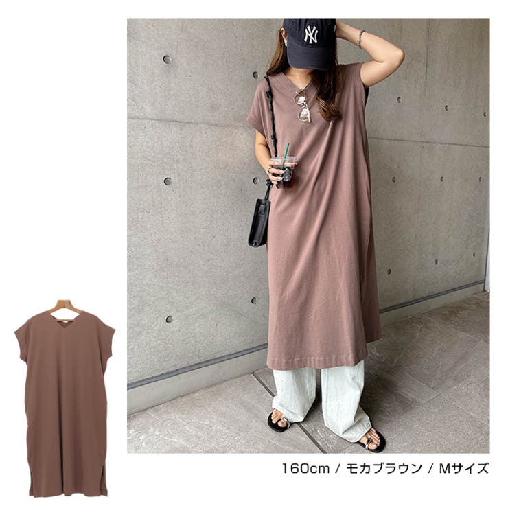 コットン Tシャツ ワンピース | andme | 詳細画像8 