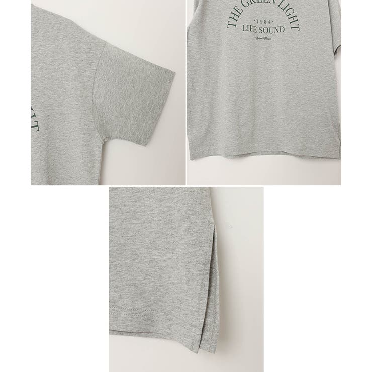 コットン ロゴプリント 半袖 | andme | 詳細画像13 