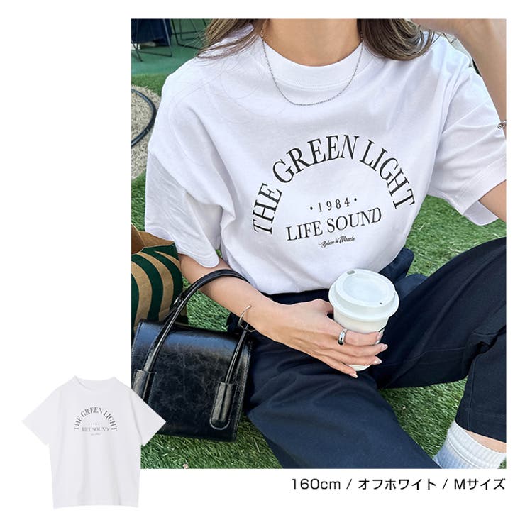 コットン ロゴプリント 半袖 | andme | 詳細画像6 