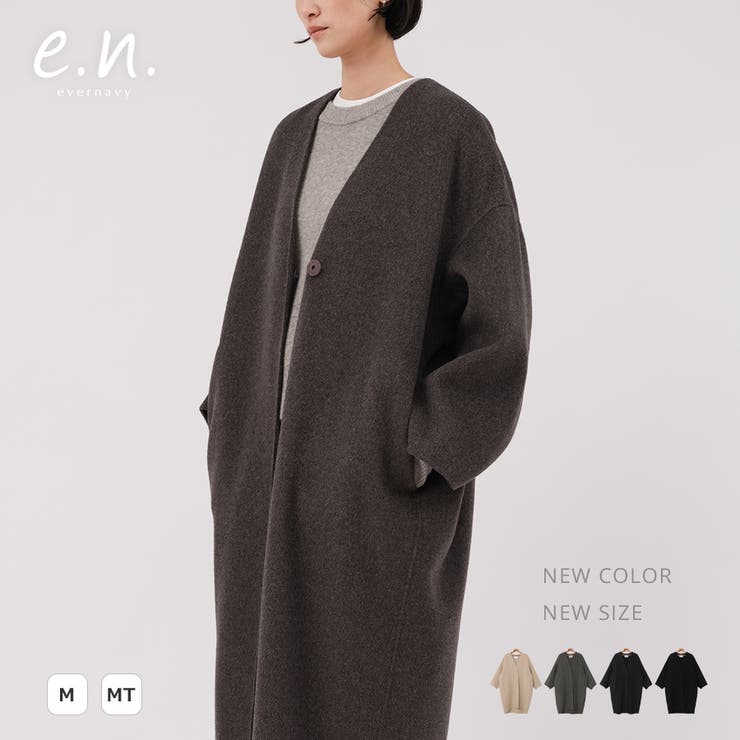 evernavy エバーネイビー ノーカラー | andme | 詳細画像1 