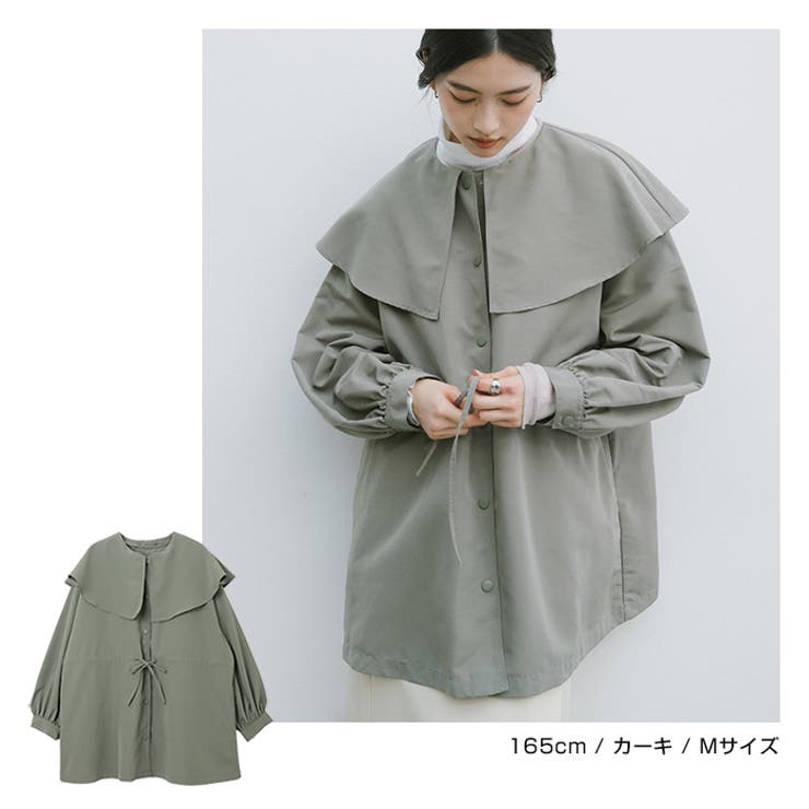 アンクレイヴuncrave ARS カーキ色レインコート オーバーサイズゆったり アンクレイヴuncrave ARS カーキ色レインコート オーバーサイズ