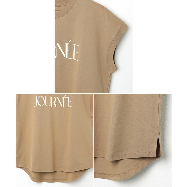 ロゴ プリント フレンチスリーブ | andme | 詳細画像18 