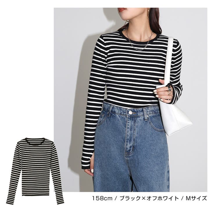 サムホール リブ ニット | andme | 詳細画像17 