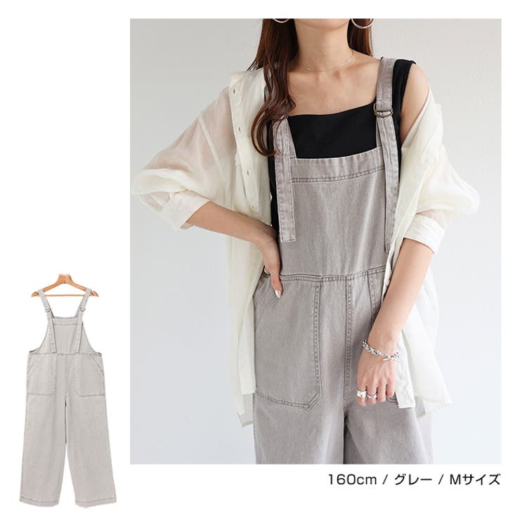 商品画像：CUNE サロペットMサイズワイドシルエット 4