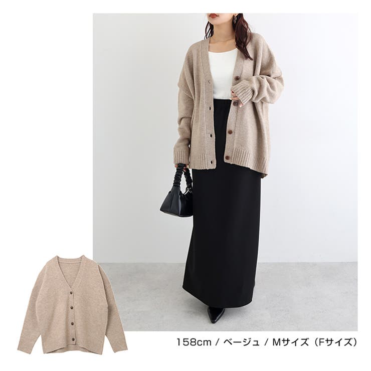 Vネック 長袖 ニット | andme | 詳細画像13 