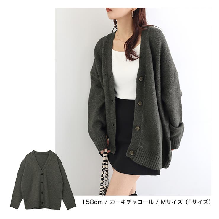 Vネック 長袖 ニット | andme | 詳細画像16 