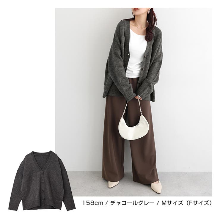 Vネック 長袖 ニット | andme | 詳細画像17 