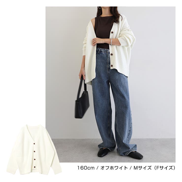 Vネック 長袖 ニット | andme | 詳細画像7 