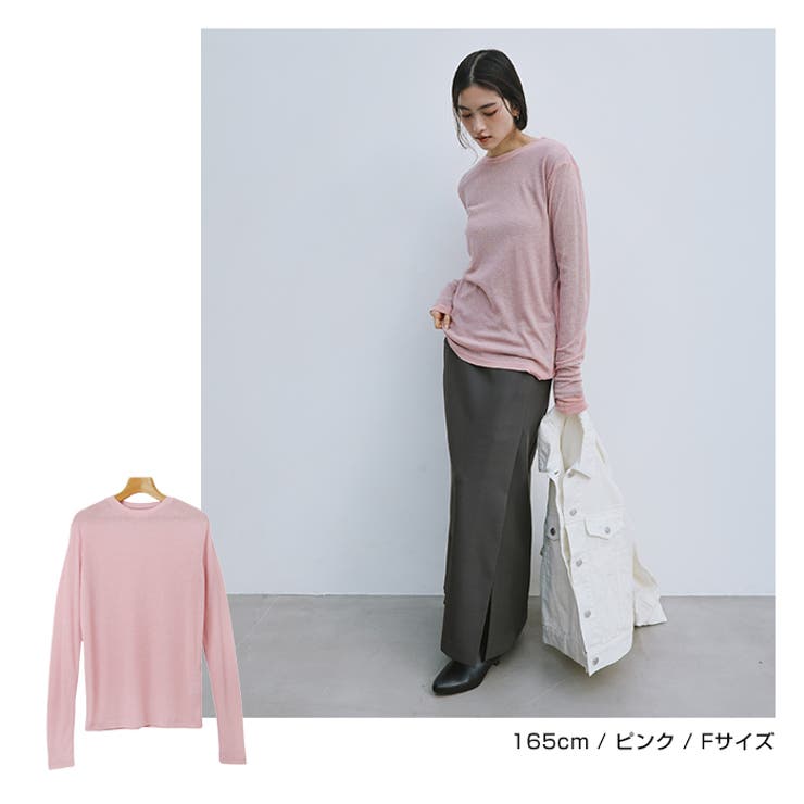 テレコ シアー トップス | andme | 詳細画像13 