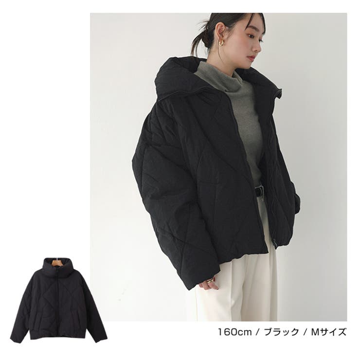 ダイヤ キルティング フェイクダウン[品番：AZ000003845]｜andme