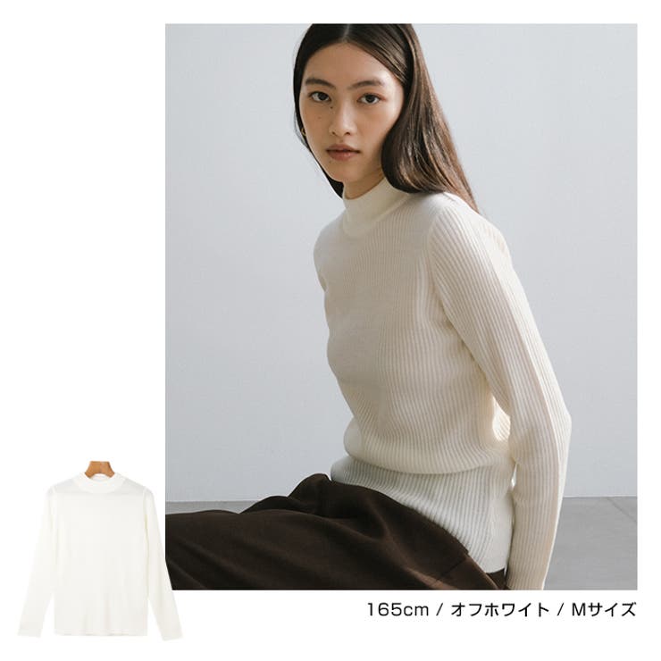 ハイネック リブ ニット | andme | 詳細画像5 