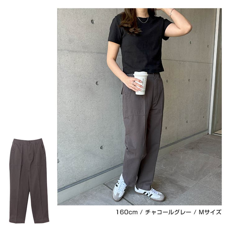 あい　カーキベージュサイズ1　サーカスパンツ ベイカーパンツ レディース 黒 カーキ ワイドパンツ サーカス