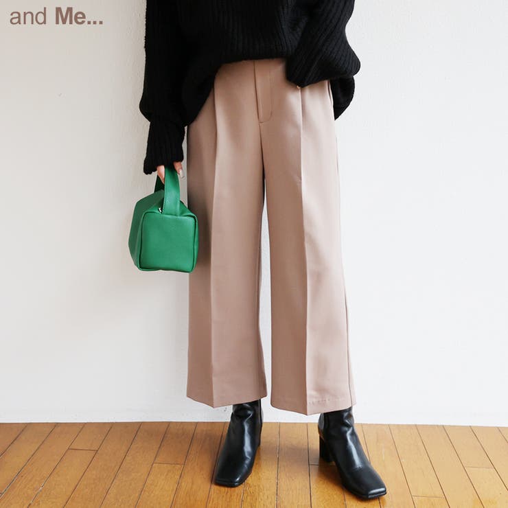 センタープレスパンツ クロップドパンツ ワイドパンツ 品番 Az And Me アンドミー のレディースファッション通販 Shoplist ショップリスト
